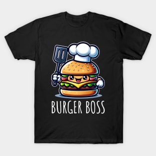 Burger Boss Chef Foodie Burger Lover T-Shirt